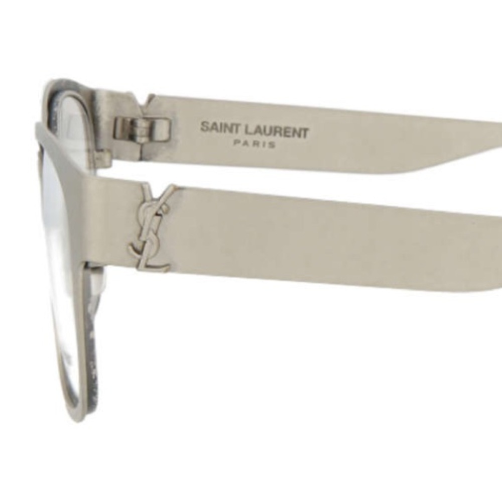 Saint Laurent Silver Unisex Glasses - Picture 3 of 6